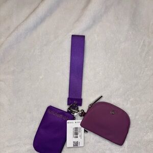 Lululemon Purple Coin Pouch Set